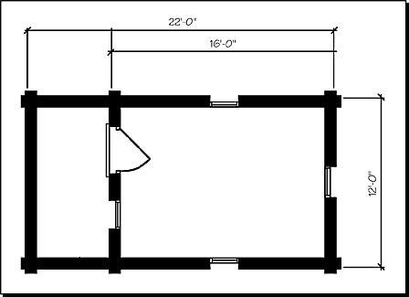 12x16 Log Cabin Kits - Log Home floor plans- 1-866-Logkits.com - Mather, WI